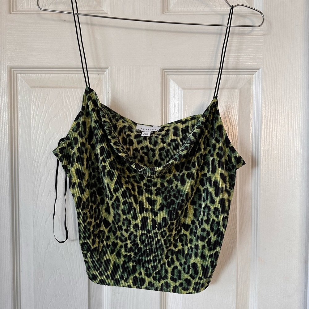 (5 for $25) Topshop cheetah print camisole